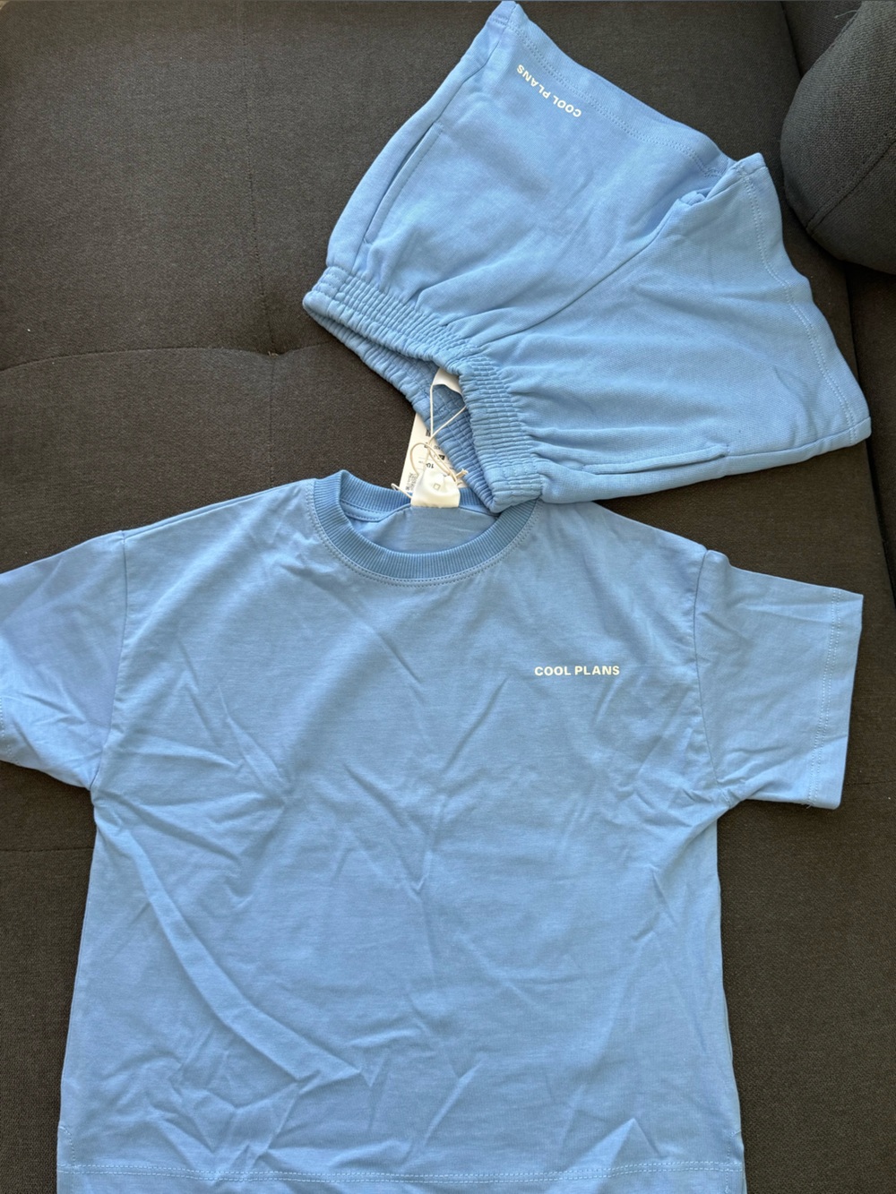 Zara Light Blue Athletic Shorts set